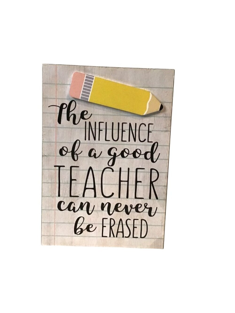 Wooden Teacher Appreciation Gift Card Holder With Pencil Design